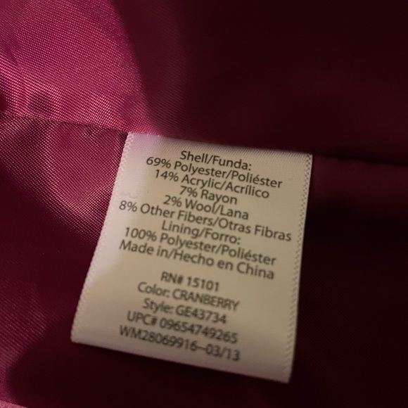 Girls pea coat-size large NWOT - Picture 7 of 8